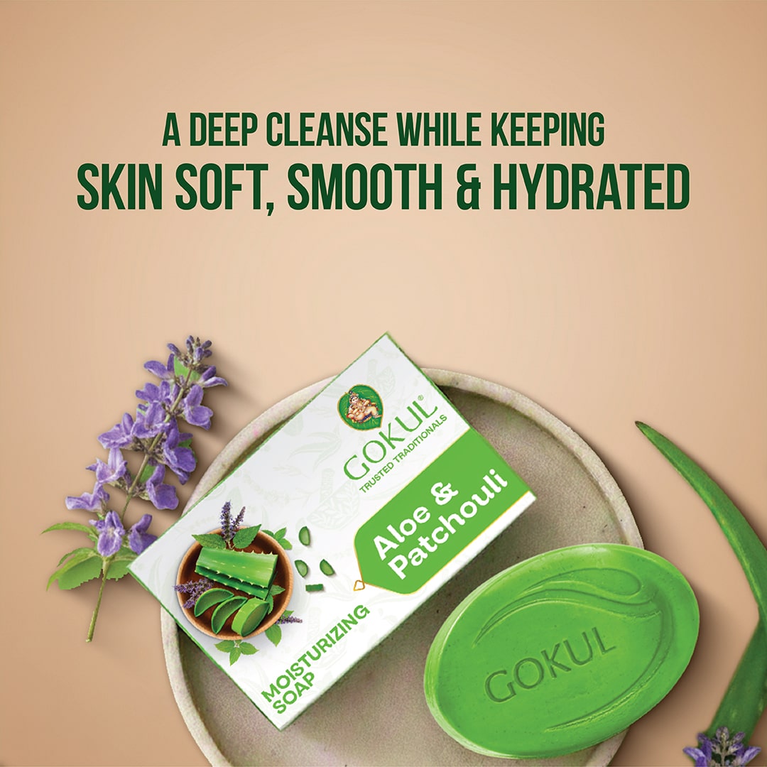 Aloe Vera & Patchouli Moisturizing Bath Soap