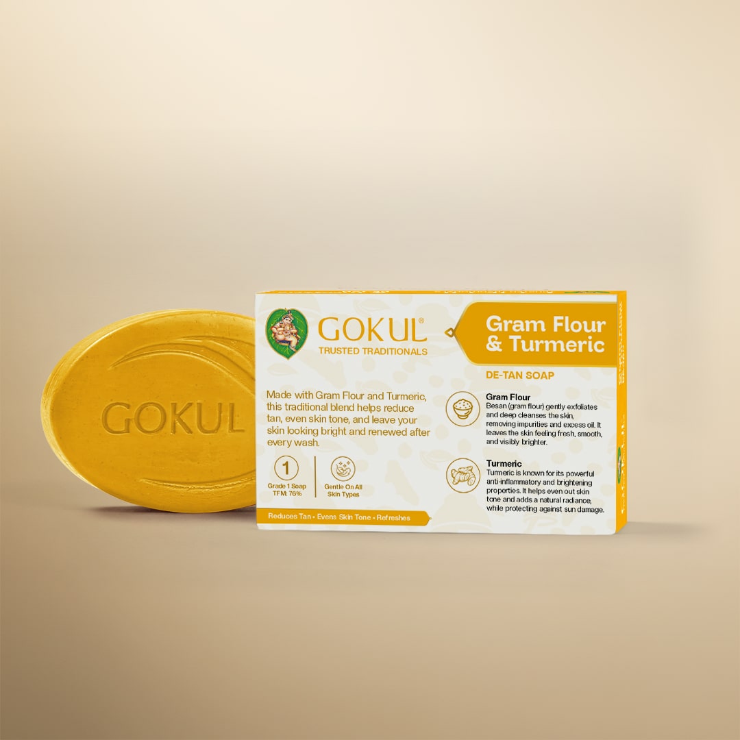 Gram Flour & Turmeric De-tan Soap-view5