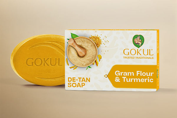 Gram Flour & Turmeric De-tan Soap-view1
