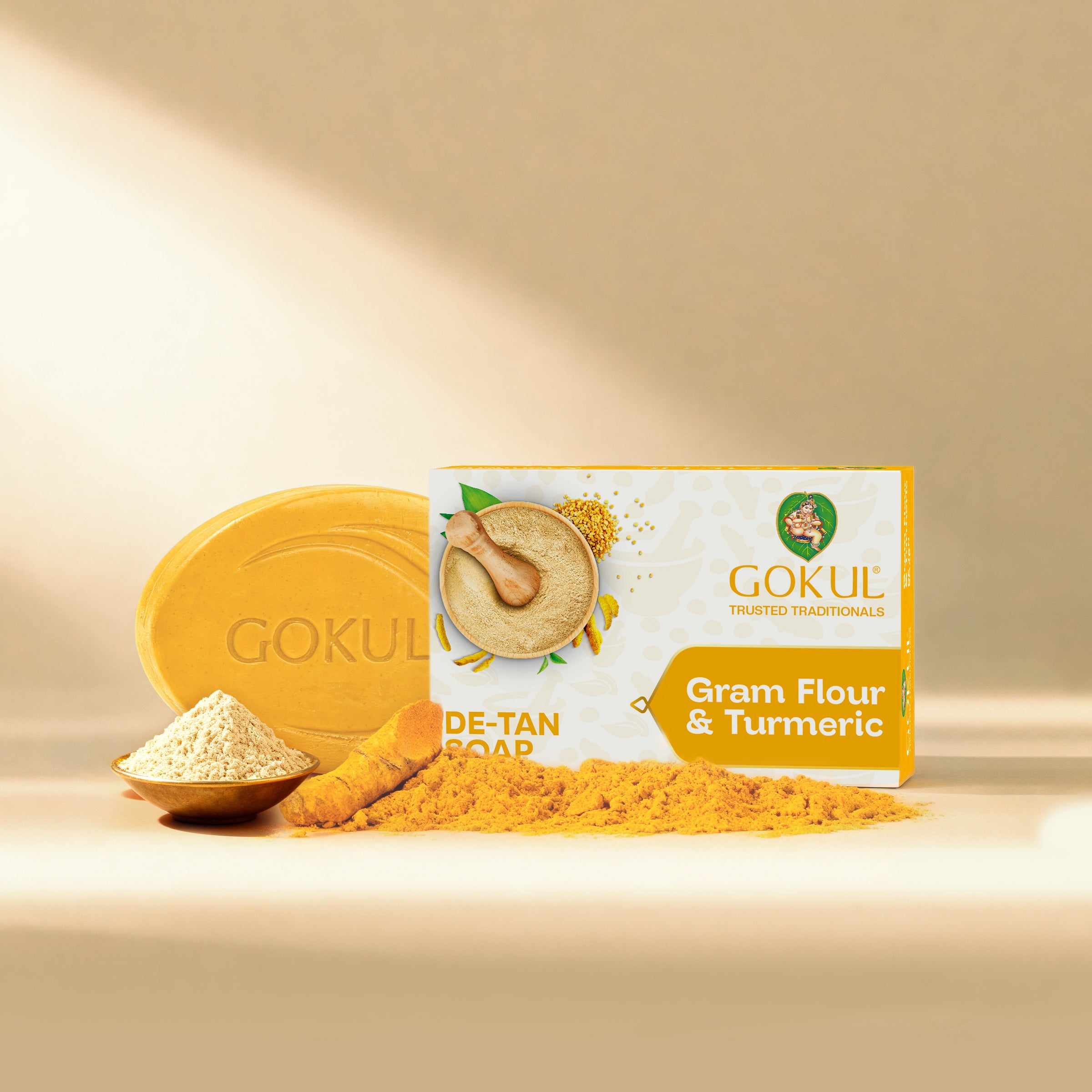 Gram Flour & Turmeric De-tan Bath Soap