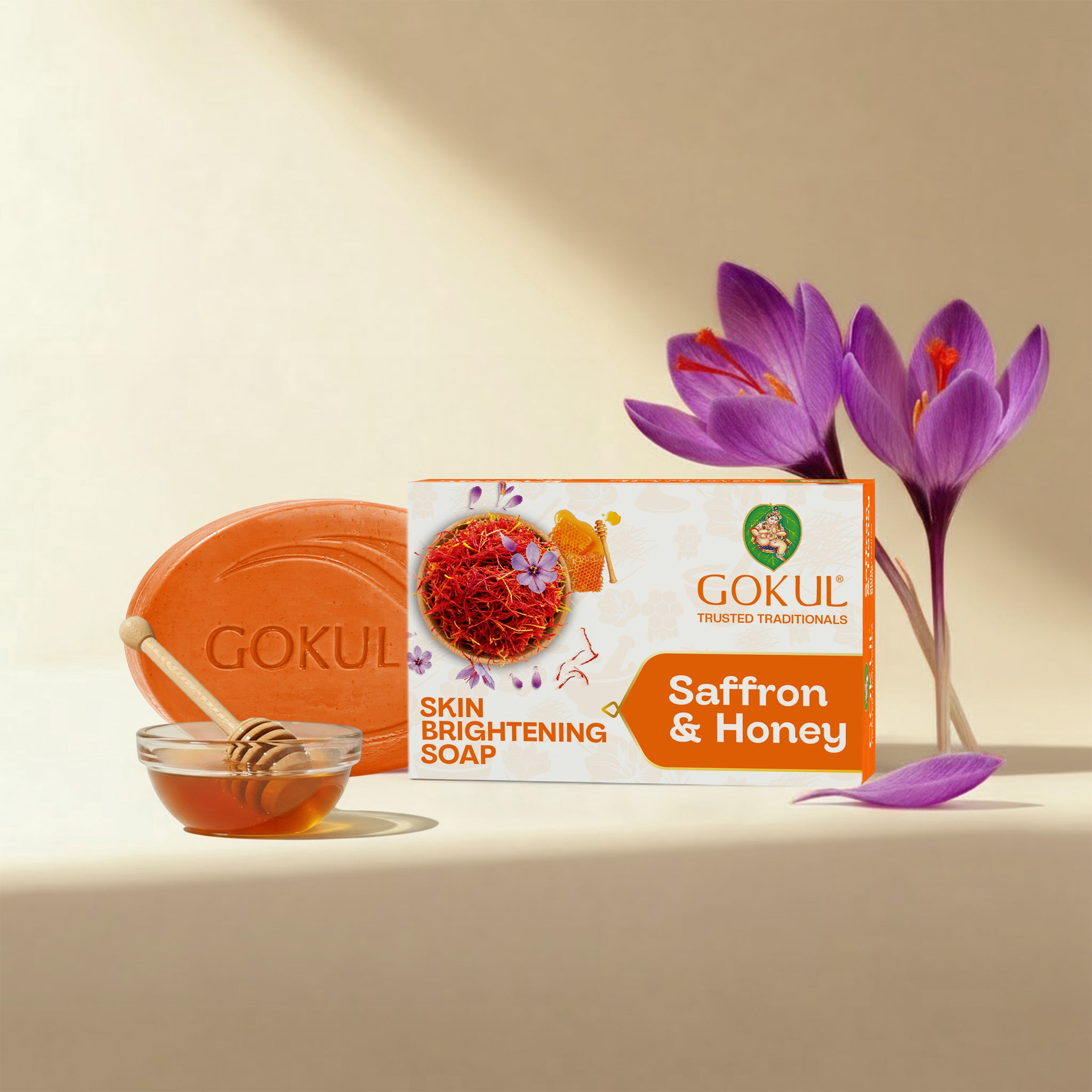 Saffron & Honey Brightening Bath Soap