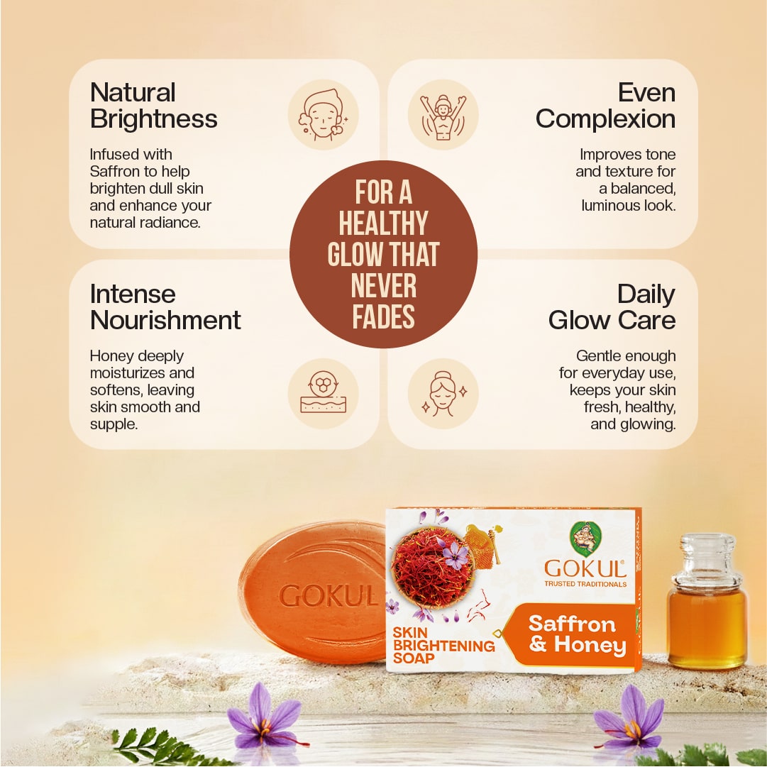 Saffron & Honey Brightening Bath Soap