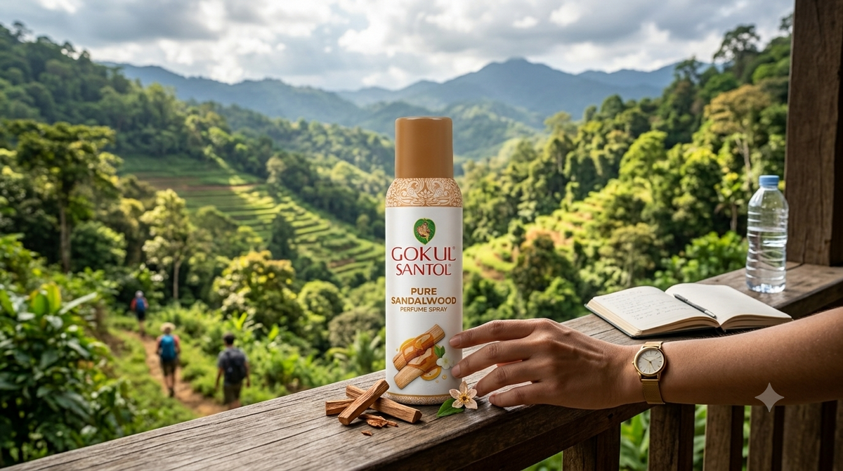 How Gokul Santol Pure Sandalwood Perfume Spray Keeps You Fresh for Hours?