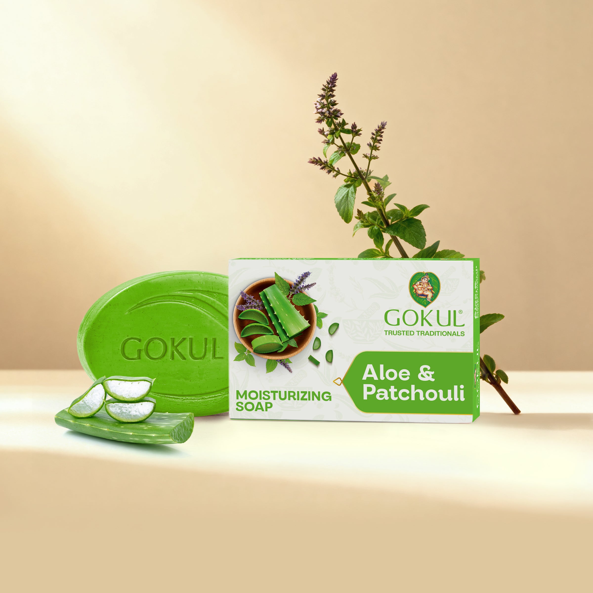 Aloe Vera & Patchouli Moisturizing Bath Soap