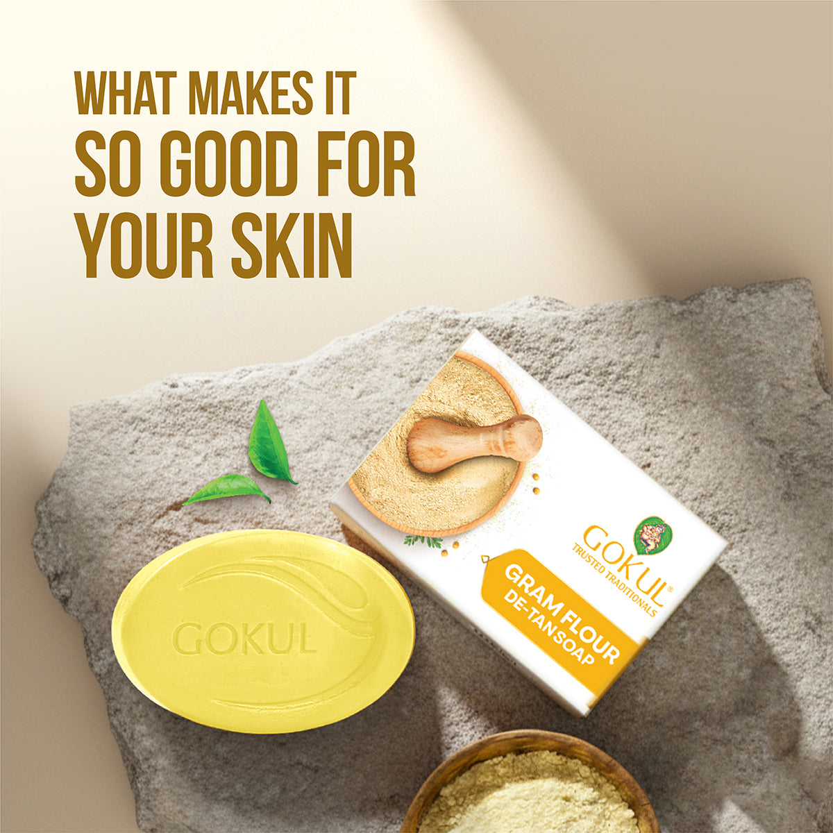 Gram Flour & Turmeric De-tan Soap-view6