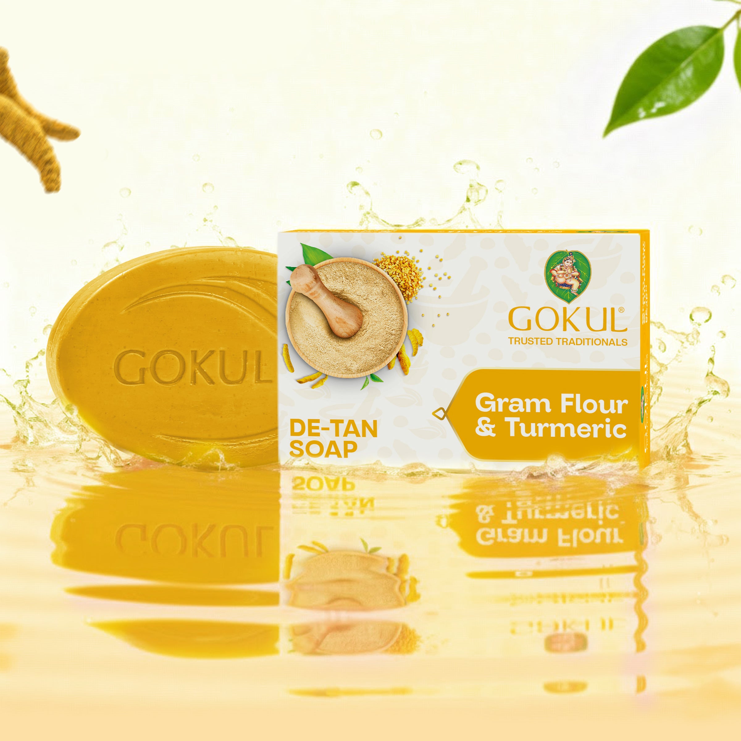 Gram Flour & Turmeric De-tan Bath Soap