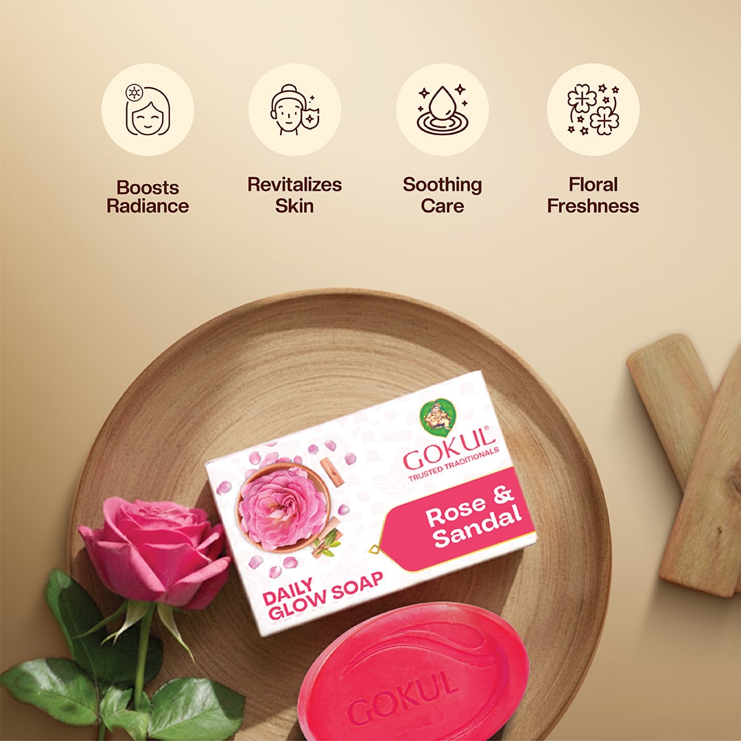 Rose & Sandal Daily Glow Bath Soap